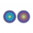 Mandala okenná nalepovacia - Kvet života - 2 malé