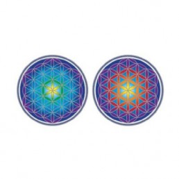 Mandala okenná nalepovacia - Kvet života - 2 malé Mandala okenná nalepovacia - Kvet života - 2 malé