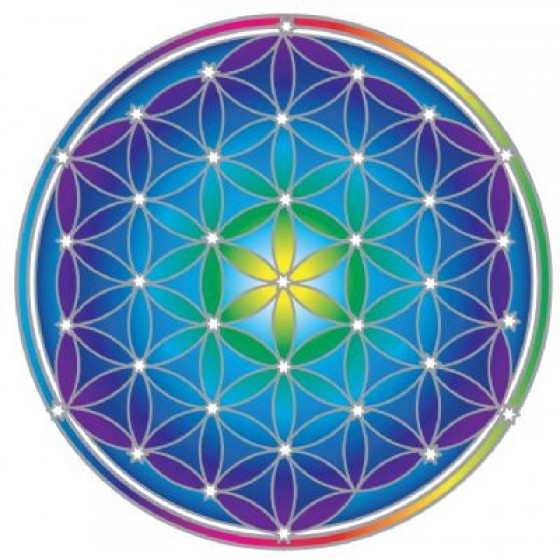 Mandala okenná nalepovacia - Kvet života