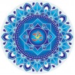 Mandala okenná nalepovacia - Modrý OHM