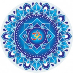 Mandala okenná nalepovacia - Modrý OHM
