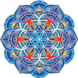 Mandala okenná nalepovacia - Kruh priateľstva Mandala okenná nalepovacia - Kruh priateľstva