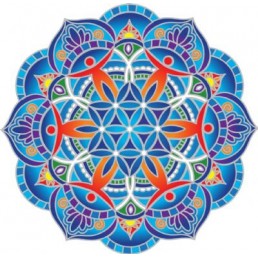 Mandala okenná nalepovacia - Kruh priateľstva Mandala okenná nalepovacia - Kruh priateľstva