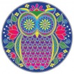 Mandala okenná nalepovacia - Sovička