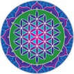 Mandala okenná nalepovacia - Kvet života 2
