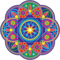 Mandala okenná nalepovacia - Slnečné lúče Mandala okenná nalepovacia - Slnečné lúče