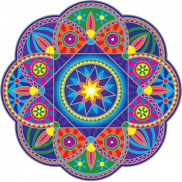 Mandala okenná nalepovacia - Slnečné lúče Mandala okenná nalepovacia - Slnečné lúče