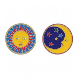 Mandala okenná nalepovacia - Slnko Mesiac - 2 malé Mandala okenná nalepovacia - Slnko Mesiac - 2 malé