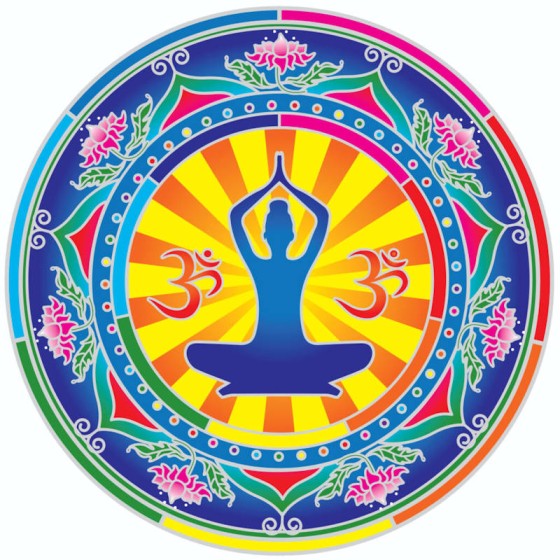 Mandala okenná nalepovacia - Yoga Spirit