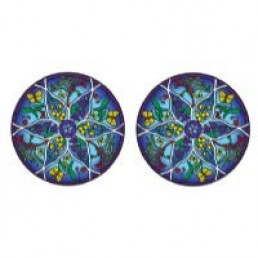 Mandala okenná nalepovacia - Záhrada divokých kvetov - 2 malé Mandala okenná nalepovacia - Záhrada divokých kvetov - 2 malé
