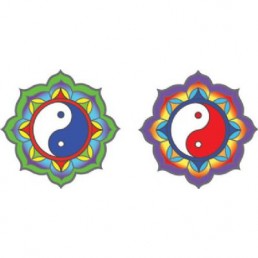 Mandala okenná nalepovacia - Yin Yang - 2 malé Mandala okenná nalepovacia - Yin Yang - 2 malé