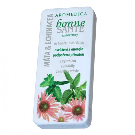 Ústne kozmetické tablety BONNE SANTÉ® - Mäta pieporná, mäta kučeravá, echinacea Ústne kozmetické tablety BONNE SANTÉ® - Mäta pieporná, mäta kučeravá, echinacea